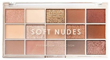 MUA Soft Nudes Παλέτα με Σκιές Ματιών σε Στερεή Μορφή Πολύχρωμη 12gr από το Plus4u