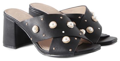 Mules Feng Shoe Sandal Mid Heel L5010F-2A-BLACK Γυναικείο