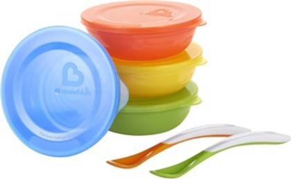 Munchkin Σετ Φαγητού Love-a-Bowls από Πλαστικό με Αντιολισθητική Βάση Πολύχρωμο 10τμχ για 4+ μηνών