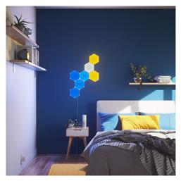 Nanoleaf Shapes Hexagons Smarter Διακοσμητικό Φωτιστικό με Φωτισμό RGB Hexagon LED Kit 9 Panels Πολύχρωμο από το Public