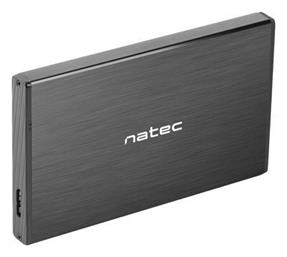 Natec Rhino Go Θήκη για Σκληρό Δίσκο 2.5'' SATA III με σύνδεση USB3.0 σε Γκρι χρώμα