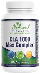 Natural Vitamins CLA 1000 Max Complex 1000mg 60 κάψουλες