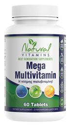 Natural Vitamins Mega Multivitamin Πολυβιταμίνη 100mg