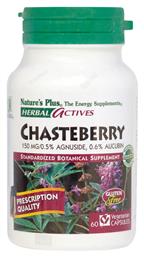 Nature's Plus Herbal Actives Chasteberry 60 φυτικές κάψουλες