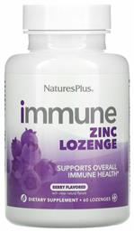 Nature's Plus Immune Zinc Lozenge 60 παστίλιες