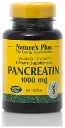 Nature's Plus Pancreatin 1000mg 60 ταμπλέτες