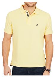 Nautica Performance Ανδρικό T-shirt Polo Κίτρινο