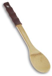 Nava Bamboo Ρηχή Κουτάλα Κουζίνας Ξύλινη Καφέ 30.5cm 1τμχ