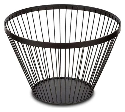 Nava Φρουτιέρα Μεταλλική Μαύρη 30x30x20εκ.