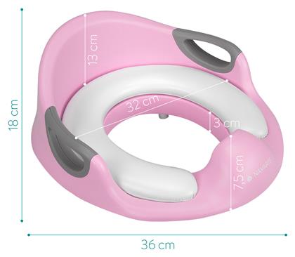 Navaris Παιδικό Κάθισμα Τουαλέτας με Εύκαμπτη Επιφάνεια Ροζ