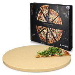 Navaris Πλάκα Ψησίματος Πίτσας με Πέτρινη Λεία Επιφάνεια 35x35x1.5εκ.
