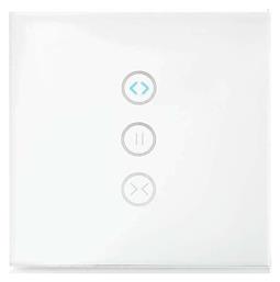 Nedis Wi-Fi Smart Wall Switch Χωνευτός Διακόπτης Τοίχου Αφής Wi-Fi Ρολών Τριπλός με Πλαίσιο Λευκός από το e-shop