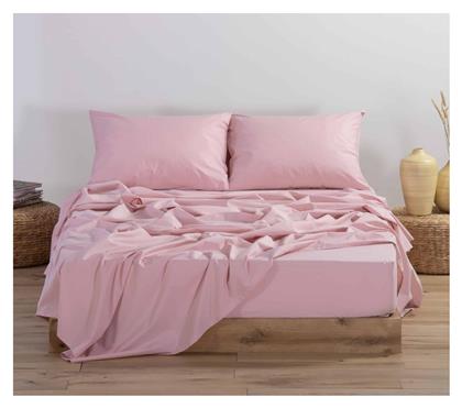 Nef-Nef Homeware Ημίδιπλο 120x200+30εκ. με Λάστιχο Basic 1011 Pink