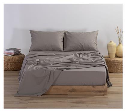 Nef-Nef Homeware Υπέρδιπλο 160x200+30εκ. με Λάστιχο Basic 1185 Mocca