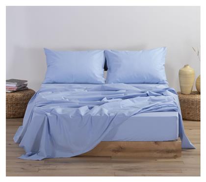 Nef-Nef Homeware Υπέρδιπλο 160x200+30εκ. με Λάστιχο Basic 564 Sky