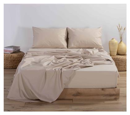 Nef-Nef Homeware King Size 180x200+35εκ. με Λάστιχο Basic Beige από το Aithrio