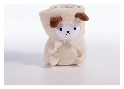 Nef-Nef Homeware Κουβέρτα Αγκαλιάς & Λίκνου Lovely Sheep Fleece Μπεζ 80x110εκ.