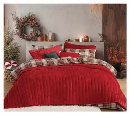 Nef-Nef Homeware Κουβερτοπάπλωμα Υπέρδιπλο 240x220εκ. Sweet Christmas Red