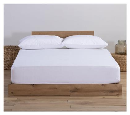 Nef-Nef Homeware Μονό 100x200+30εκ. με Λάστιχο Jersey 200 White