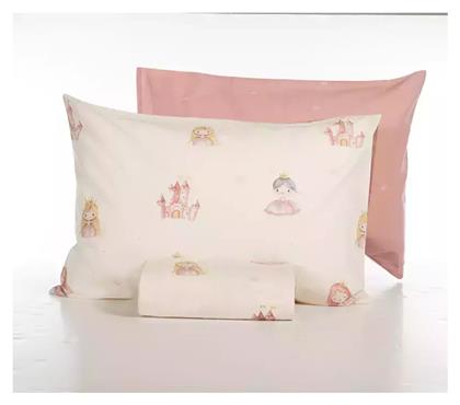 Nef-Nef Homeware Our Princess Σετ Παιδική Παπλωματοθήκη Μονή με Μαξιλαροθήκη Βαμβακερή Cream 160x240εκ.