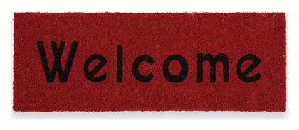 Nef-Nef Homeware Πατάκι Εισόδου από Κοκοφοίνικα Κόκκινο 25x75εκ. Κόκκινα