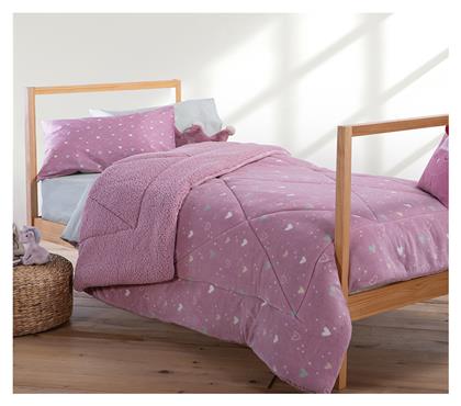 Nef-Nef Homeware Παιδικό Κουβερτοπάπλωμα Μονό Hearts Hearts Look 160x220εκ.