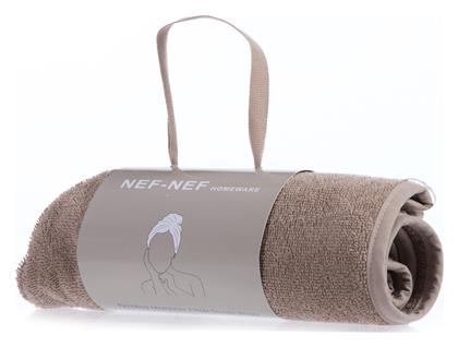 Nef-Nef Homeware Sandy Πετσέτα Μαλλιών Microfiber Mocca 24x61εκ.