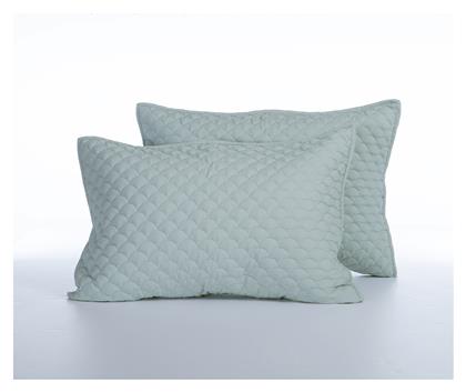 Nef-Nef Homeware Scofield Σετ Μαξιλαροθήκες με Φάσα Blue 52x72εκ.