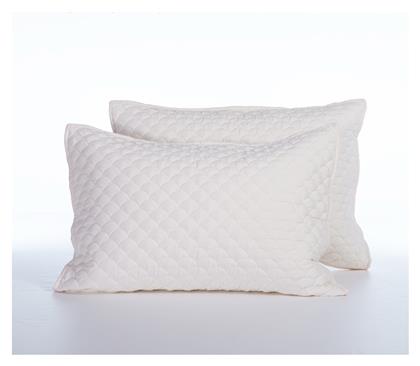 Nef-Nef Homeware Scofield Σετ Μαξιλαροθήκες με Φάσα Ecru 52x72εκ.