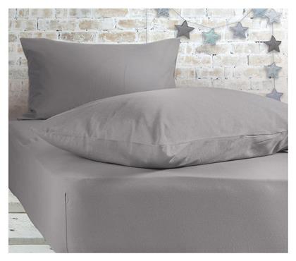 Nef-Nef Homeware Σεντόνι Διπλό με Λάστιχο 140x200+30εκ. Jersey L.Grey από το Spitishop