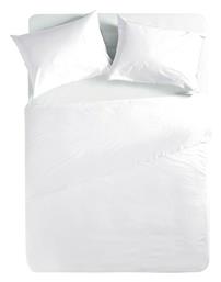 Nef-Nef Homeware Σεντόνι Ημίδιπλο με Λάστιχο 120x200+30εκ. Basic 200 White