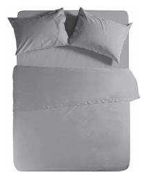 Nef-Nef Homeware Σεντόνι King Size με Λάστιχο 180x200x35εκ. Basic Light Grey