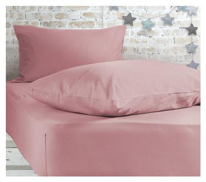 Nef-Nef Homeware Σεντόνι Μονό με Λάστιχο 100x200+30εκ. Jersey 1018 Pink