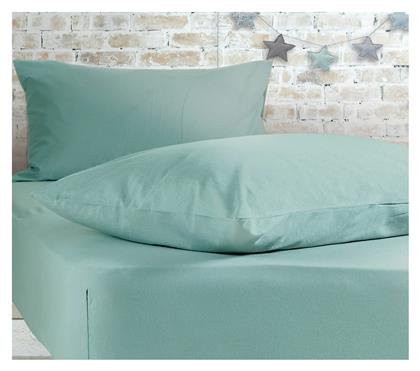 Nef-Nef Homeware Σεντόνι Μονό με Λάστιχο 100x200+30εκ. Jersey 1019 Aqua