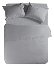 Nef-Nef Homeware Σεντόνι Μονό με Λάστιχο 100x200x30εκ. Basic Light Grey