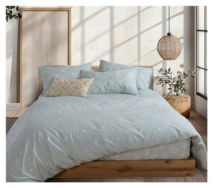 Nef-Nef Homeware Σετ Υπέρδιπλο 4τμχ 160x200+35εκ. με Λάστιχο Μπλε