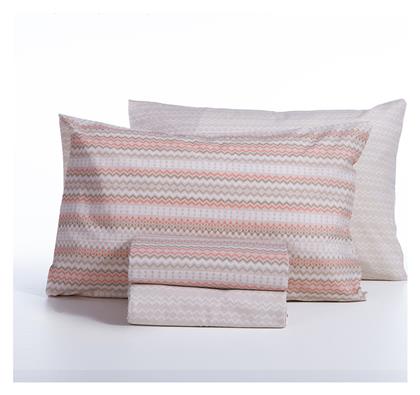 Nef-Nef Homeware Σετ Υπέρδιπλο 4τμχ 160x200+35εκ. με Λάστιχο Quantro Μπεζ
