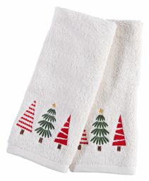 Nef-Nef Homeware Σετ Πετσέτες Μπάνιου 2τμχ Best Trees 30x50εκ. Ecru Βάρους 400gr/m²