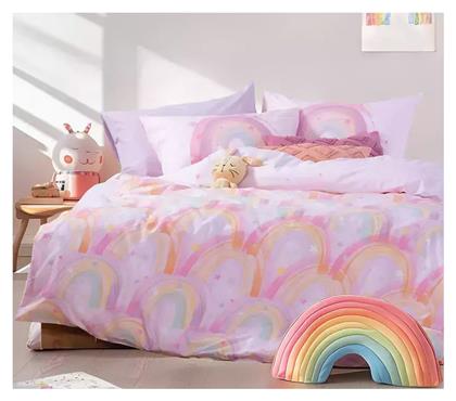 Nef-Nef Homeware Σετ Σεντόνια Μονά Βαμβακερά Rainbow 170x260cm 3τμχ