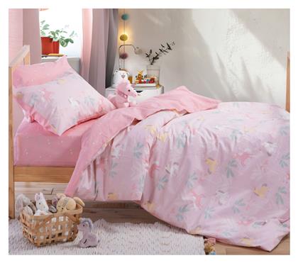Nef-Nef Homeware Unicorn Forever Σετ Παιδική Παπλωματοθήκη Μονή με Μαξιλαροθήκη Βαμβακερή Unicorn Forever 160x240εκ.