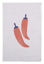 Nef-Nef Homeware Βελουτέ Peppers Ecru Ποτηρόπανο από 100% Βαμβάκι σε Εκρού Χρώμα 40x60cm