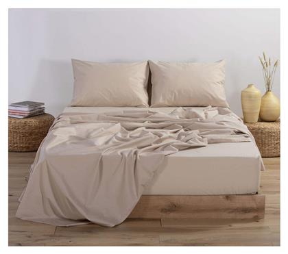 Nef-Nef Σεντόνι Ημίδιπλο με Λάστιχο 120x200x30εκ. Basic Beige