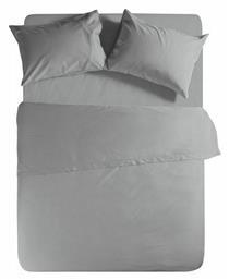 Nef-Nef Σεντόνι King Size με Λάστιχο 180x200+35εκ. Jersey Light Grey