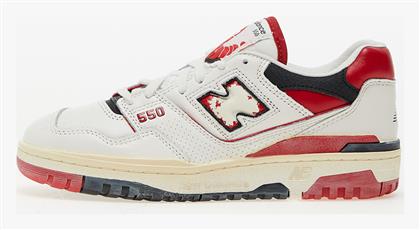 New Balance 550 Ανδρικά Sneakers Sea Salt / Vintage Red