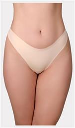 New Bra Lingerie Γυναικείο String χωρίς Ραφές Μπεζ