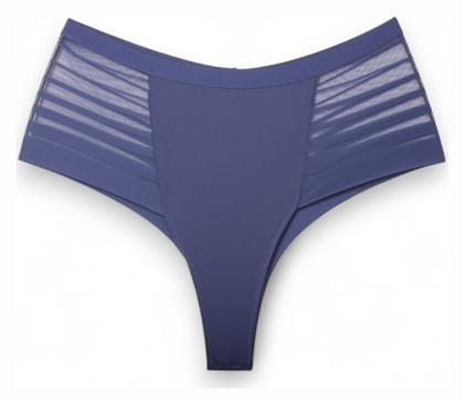 New Bra Lingerie Ψηλόμεσο Γυναικείο Brazil χωρίς Ραφές Μπλε