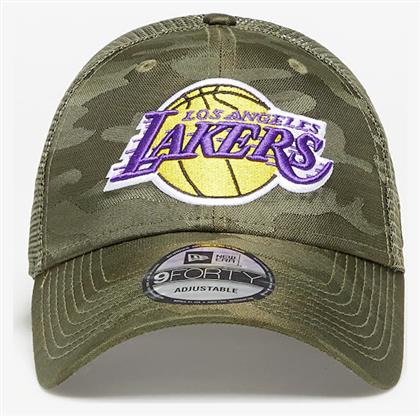 New Era 9forty Los Angeles Lakers Ανδρικό Jockey με Δίχτυ Χακί Camo