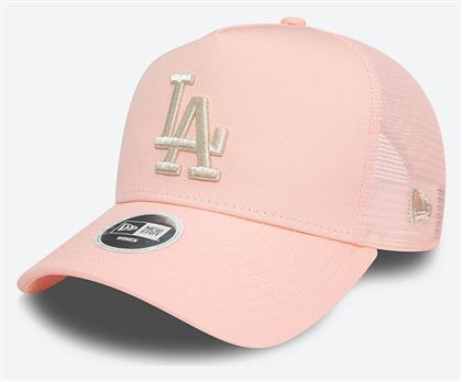 New Era La Dodgers Womens Metallic Pastel Γυναικείο Jockey με Δίχτυ Ροζ