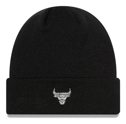 New Era Metallic Badge Cuff Chibul Beanie Ανδρικός Σκούφος Πλεκτός σε Μαύρο χρώμα