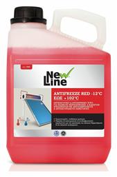 New Line Antifreeze Red -12°C + 102°C Αντιψυκτικό Υγρό Ηλιακού Θερμοσίφωνα 3L